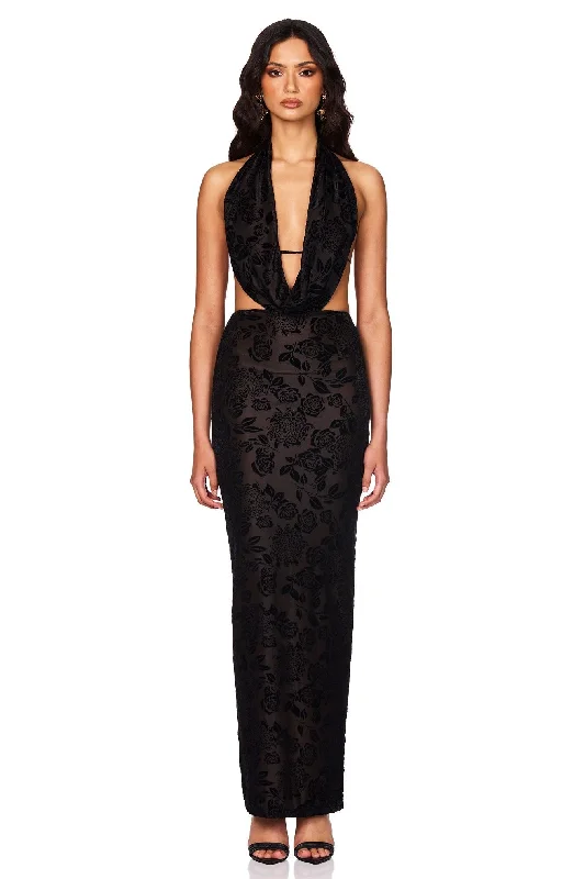 Nookie Isabella Maxi Dress - Black Sophisticated Cut