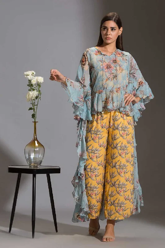 Floral Print Jumpsuit & Tunic Set Chic Wardrobe Essentials