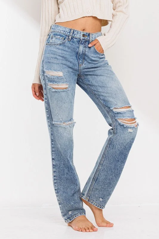 High Rise Straight Jeans Everyday Basics