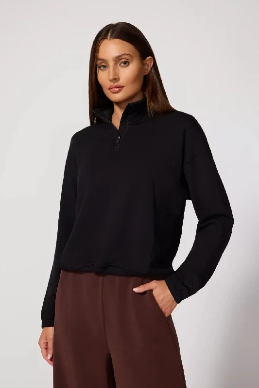 MPG Sport Women Serenity 1/4 Zip - BLACK Limited Stock, Big Discounts