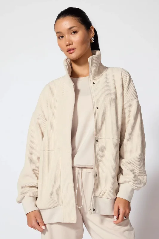 MPG Sport Women Aura Oversized Jacket - STONE Flash Sale Starts