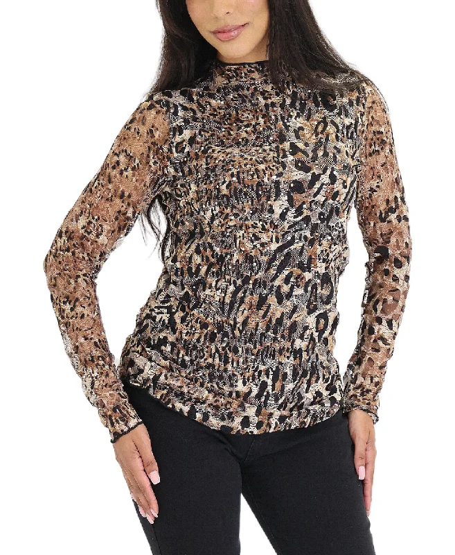 Leopard Lace Top w/ Crystals Limited Stock, Big Discounts