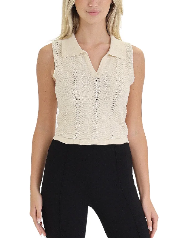 Wave Knit Top Trend Forward Women's Wear