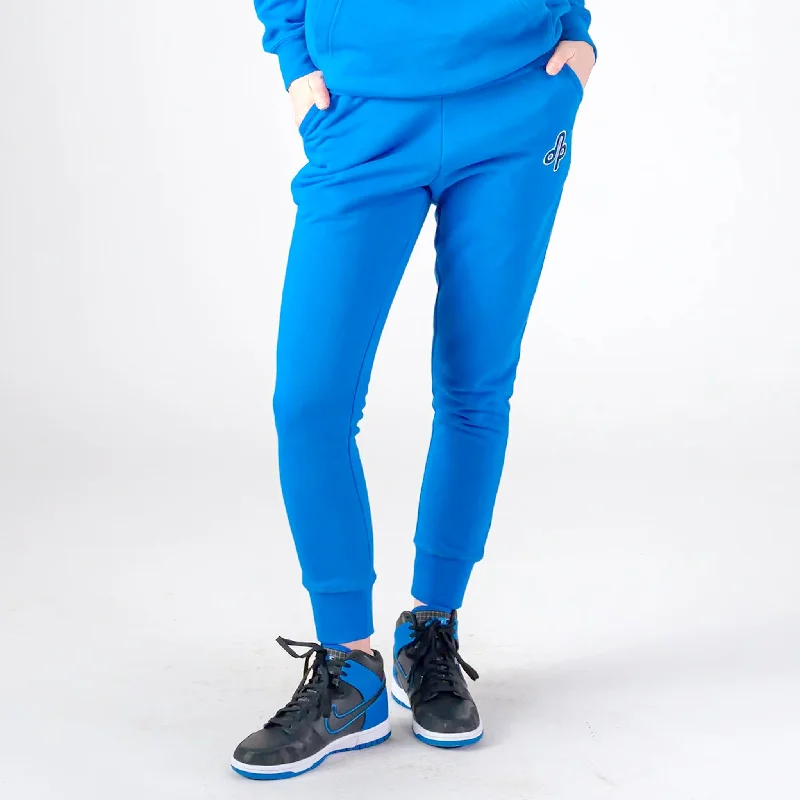 Unisex Cotton Sweatpants - Light Blue Chic And Edgy