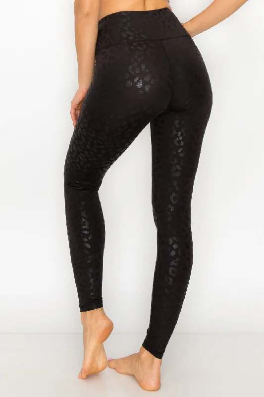 Leopard Leggings Evening Elegance