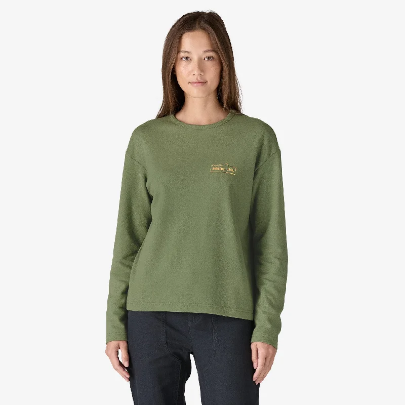 Patagonia Women's Lightweight Unity Fitz Wildrise Crew - TERRAIN GREEN Latest Fashion