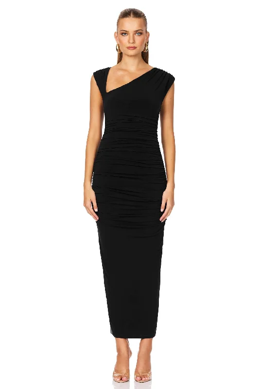 Nookie Dakota Midi Dress - Black Big Savings On Minimalist Office Styles