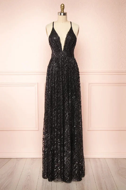 Tyffen Black | Sequin Maxi Dress Mother's Day Special