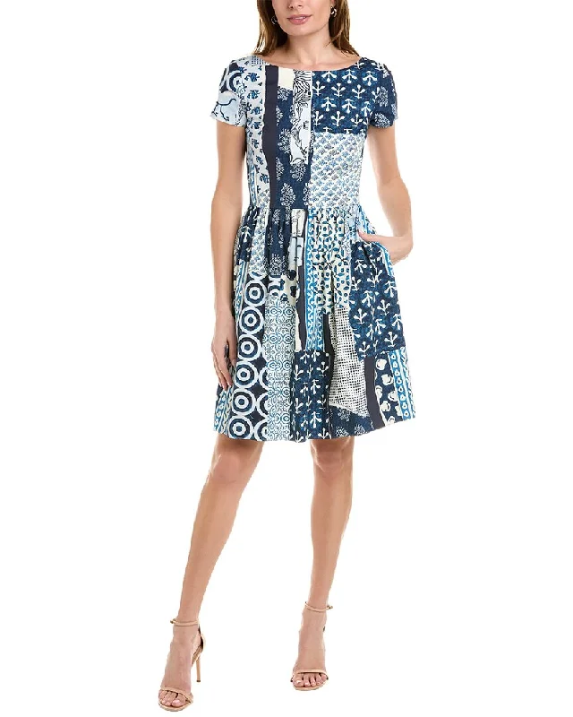 Oscar de la Renta Collage A-Line Dress Everyday Basics