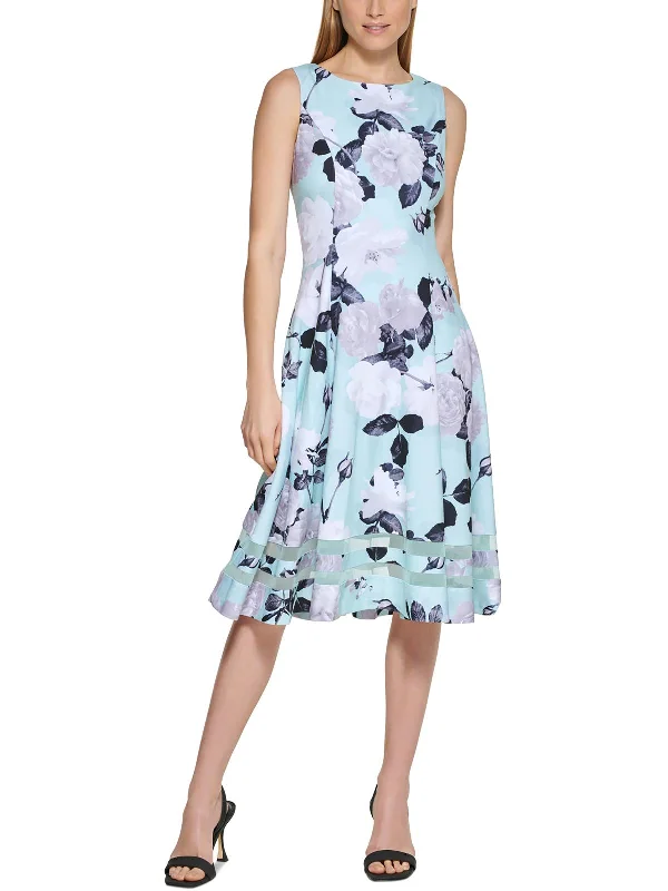 Womens Floral Sleeveless Midi Dress Sale Event, Prices Rock