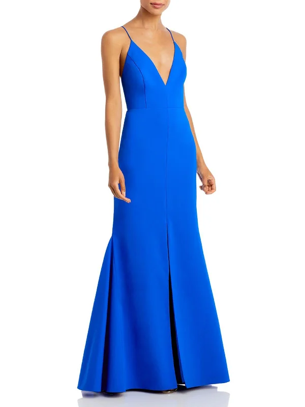 Womens Side Slit Trumpet Formal Dress From Casual To Classy